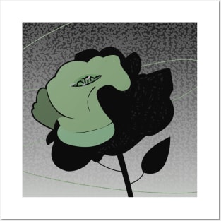 Green Rose Posters and Art